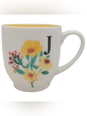 MODERN EXPRESSIONS MONOGRAM MUG LETTER  J  NEW